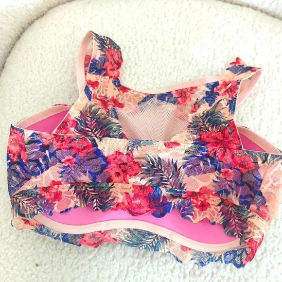 PINK Victoria’s Secret Floral Lace M-DD Bralette - Picture 11 of 11